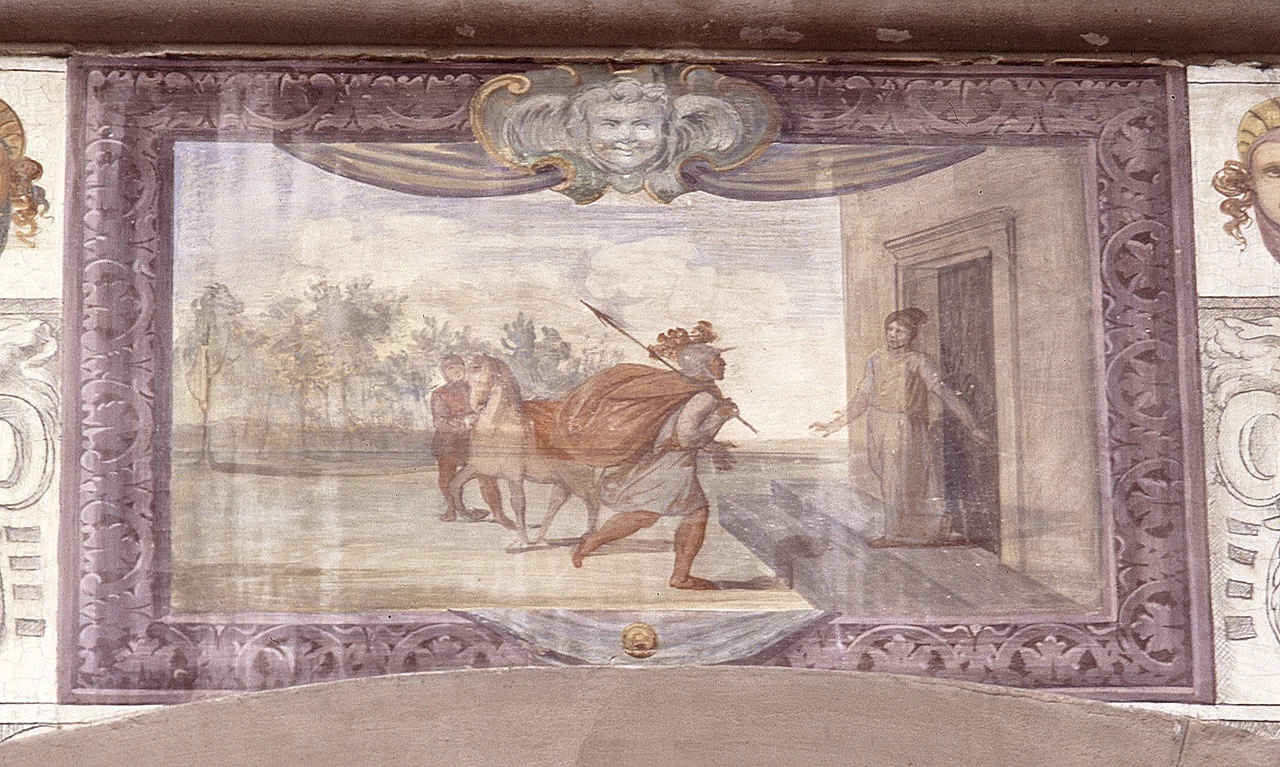 Incontro di un cavaliere con una fanciulla - Villa Medicea della Petraia, Firenze